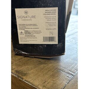 Signature Hardware SH439112BN Menlo Round Shower Drain, Brushed Nickel